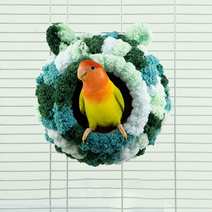 Bird Sleep Cotton Nest Cage Hut-Toy Pet Hammock Hang Cave Bed Parrot Warm Tent