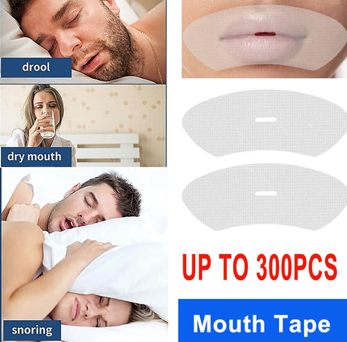 Up 300PCS Strips Gentle Instant Snoring Reliefs Mouth Tape Better Nose Breathing