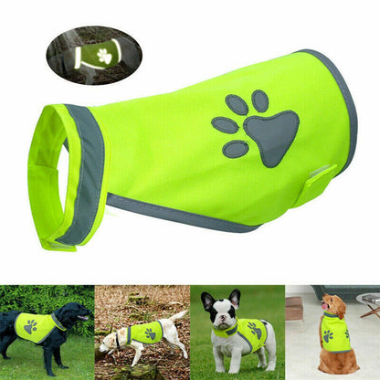 Reflective Dog Safety Vest High Visibility Fluorescent Pet Hi Vis Jacket Coat