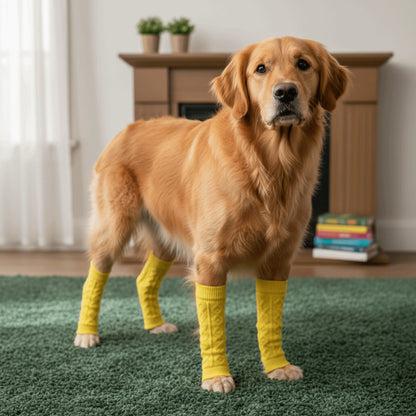 Anti-dirty Pet Elbow Protector Elastic Knitted Dog Leg Warmer  Sports Sheath
