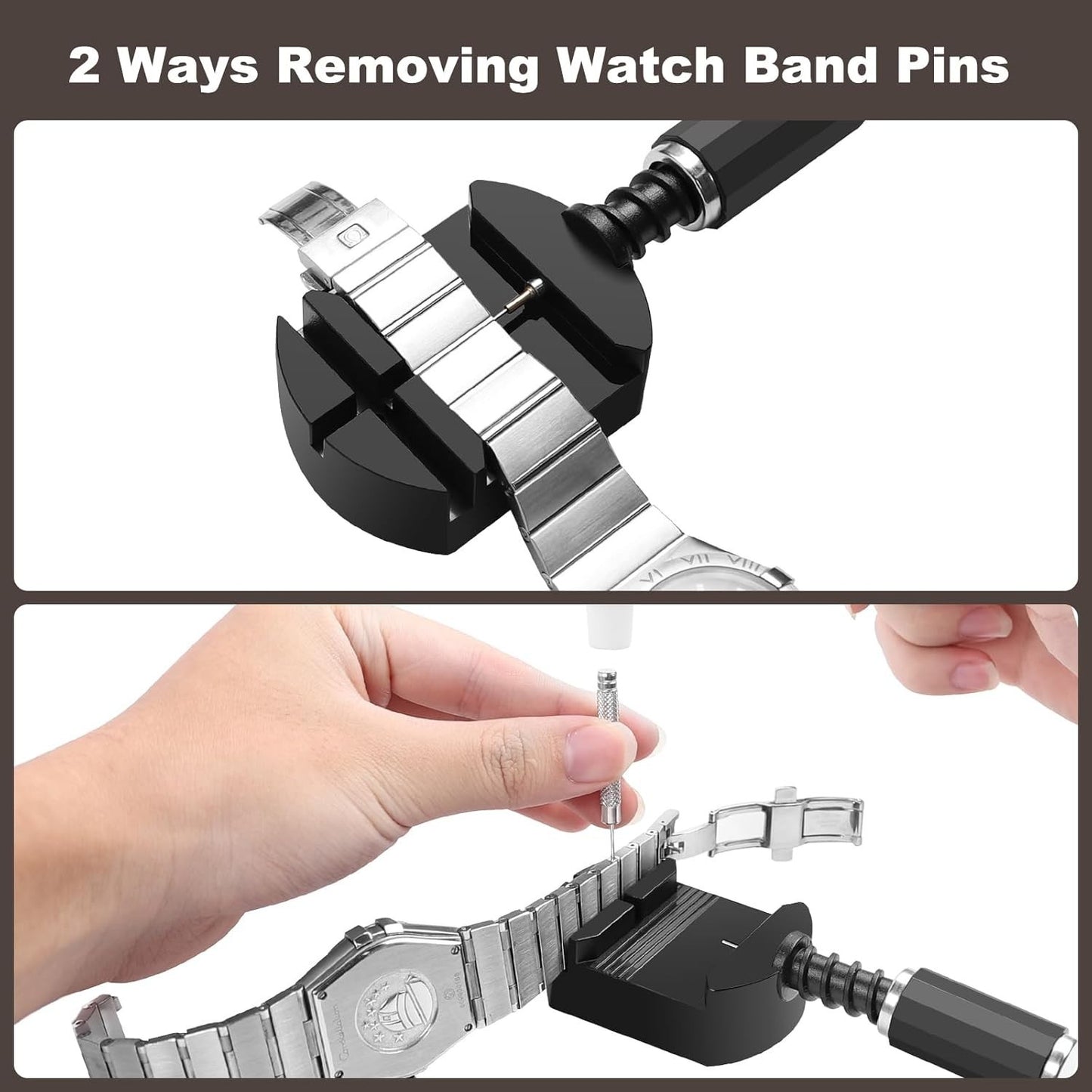 Watch Link Removal Tool Kit Watch Band Tool Strap Chain Pin Remover Repair Tool
