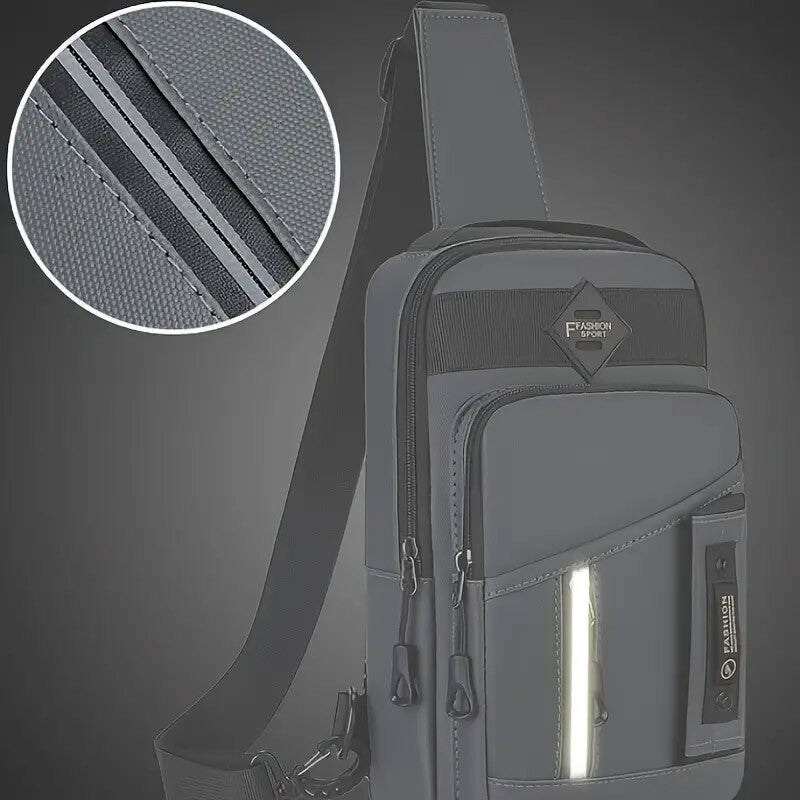 Men's Small Chest Bag Pack Sport Shoulder Sling Cross Body Bag Outdoor Travel