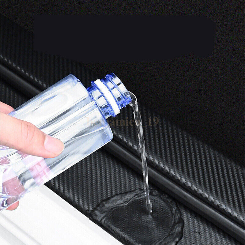 4PCS Car Door Plate Sill Scuff Cover Anti Scratch 3D Decal Sticker Compatible with Mazda