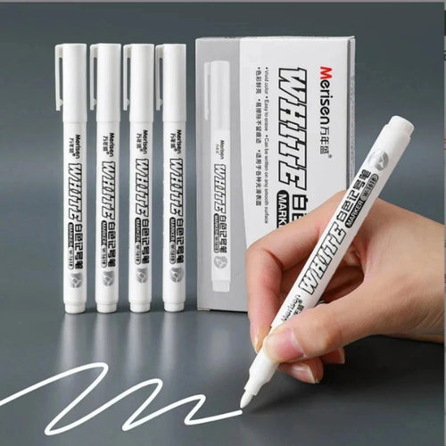 10X White Paint Pens Set Permanent Marker Pen For Car Rubber Tyre Waterproof AU