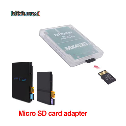 Bitfunx MX4SIO SIO2SD MicroSD Adapter PS2 PlayStation 2 Memory Card Reader OPL – Compatible with PlayStation