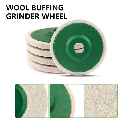 125MM Round Wool Buffing Pad Polishing Wheel Felt Buffer Disc for Angle Grinder