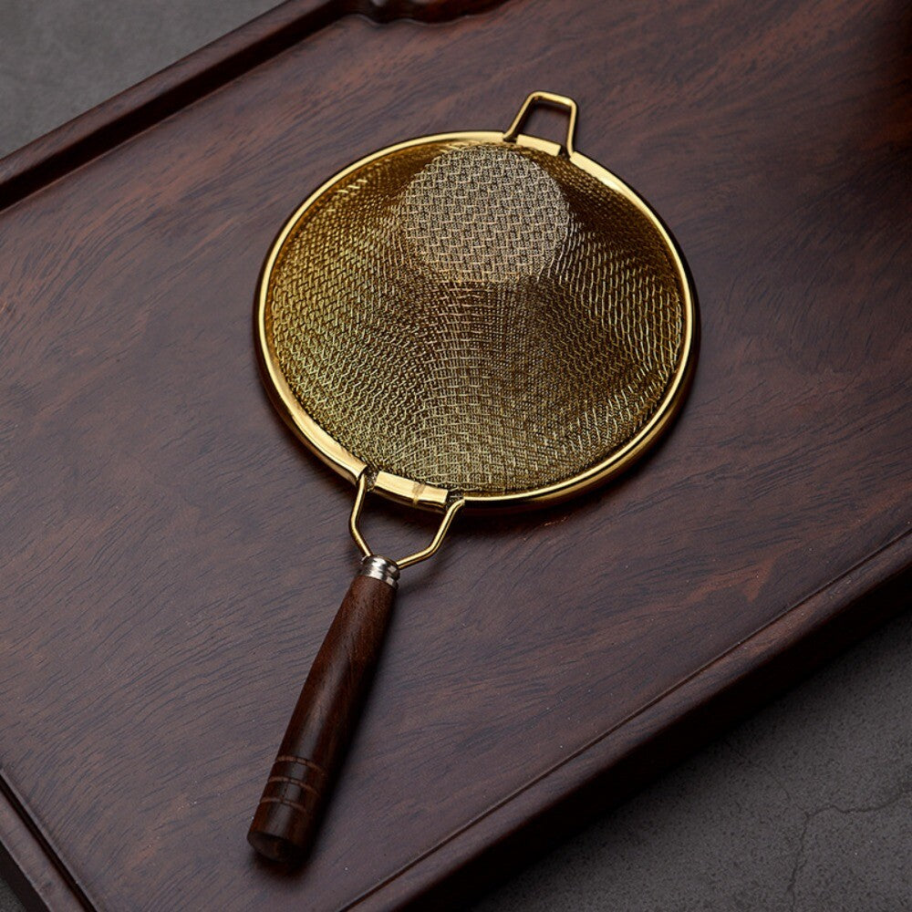 Fine Mesh Tea Strainer Wooden Handle Tea Filter New Tea Infuser
