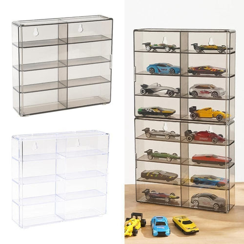 8 Grids Toy Model Cars Display Box 1:64 Display Rack Cabinet  Hotwheels Cars