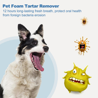 Pet Dogs Dental Tartar Remover Foaming Spray Whitens Teeth Oral Care Cleaner