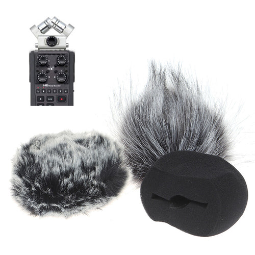 1Pc Foam Mic Wind Cover Furry Windscreen Muff For ZOOM H5 H6 Recorder Micro.TS