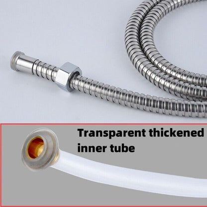 1.2-3m Shower Head Hose Handheld Stainless Steel Bathroom Flexible Tube Bath