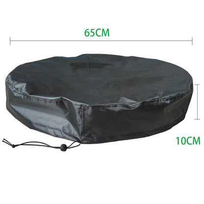 with Stretchable Drawstring Drum Cover 55 Gallon Trash Can Cover  Water Barrel