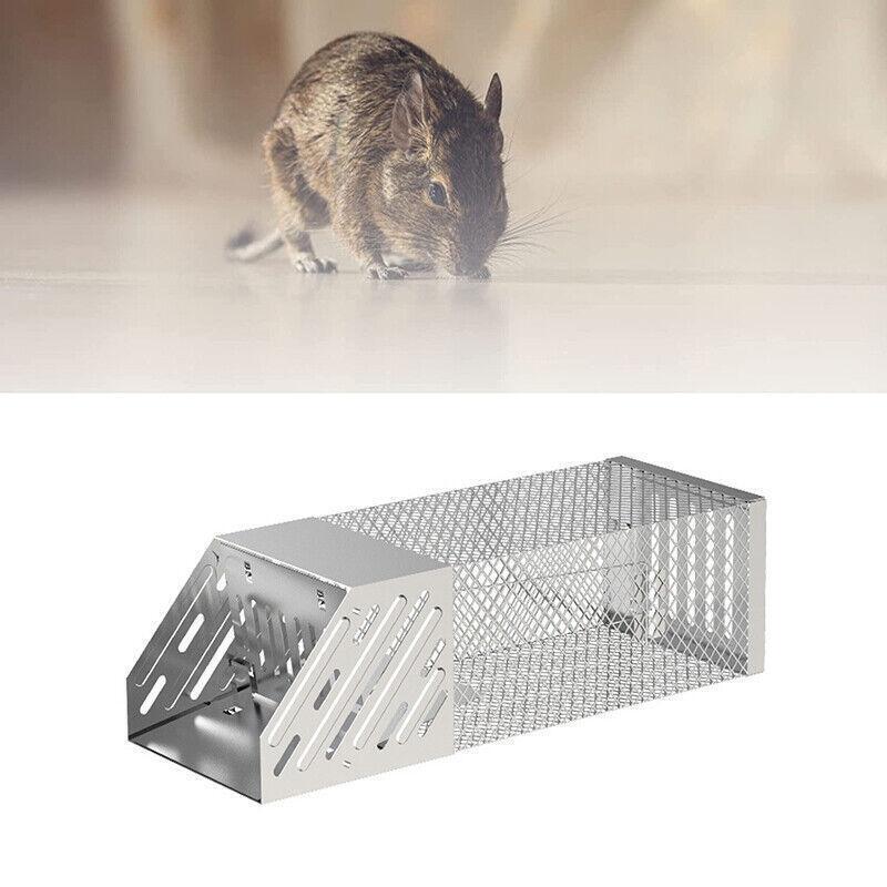 1X Continuous Rat Trap Cage Animal Bait Safe Catch Pest Rodent Mouse Control Box