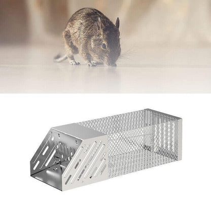 1X Continuous Rat Trap Cage Animal Bait Safe Catch Pest Rodent Mouse Control Box