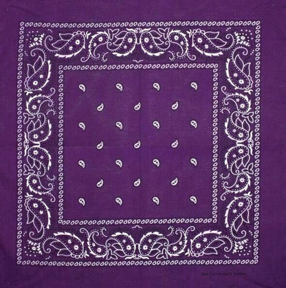 Paisley Bandanas Cowboy Bandana Head Scarf Double Sided Headwear wrap scarf tie