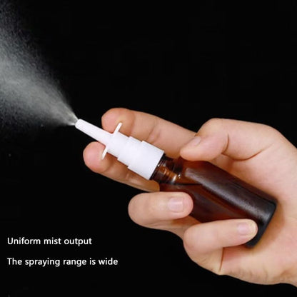 4Pcs 15Ml Amber Glass Nasal Spray Bottles with Fine Mist Nozzle – Refillable Emp