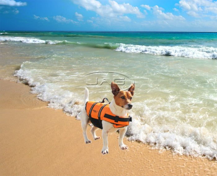 AQUATRACK DOG LIFEJACKET - PET PFD ORANGE SAFETY LIFE JACKET VEST BUOYANCY FLOAT