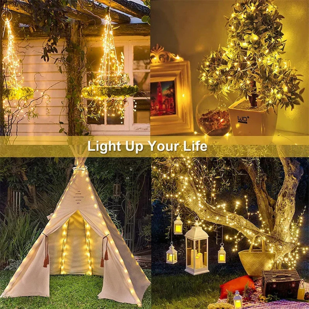 Solar Fairy String Lights 50/100/200/300 LED Outdoor Garden Christmas Party Deco
