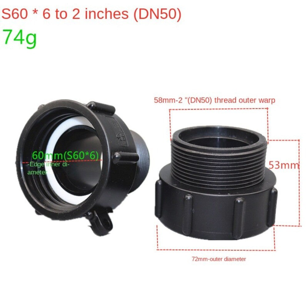 IBC IBC Tank Adapter S60 Hose Connector IBC Ton Barrel Connector  Water Tank