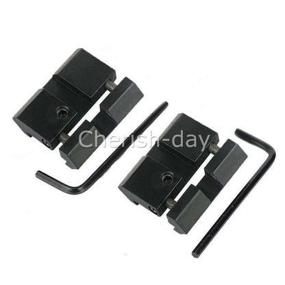 2X 11mm Dovetail to 20mm Rail Mount Picatinny Weaver Rail Scope Rail Adaptor AU