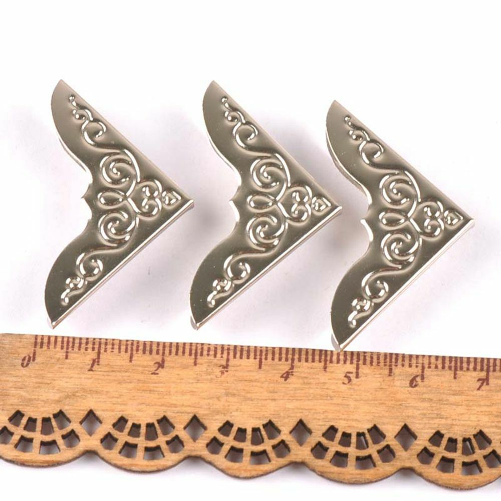 40pcs Book Edge Protectors Album Corner Folder metal bronze Scrapbooking Tool AU