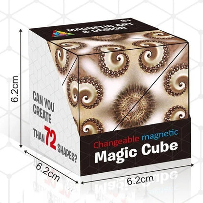 3D-Shashibo Shape Shifting Box Anti-stress Hand Flip Magic Cube Puzzle Toys Gift