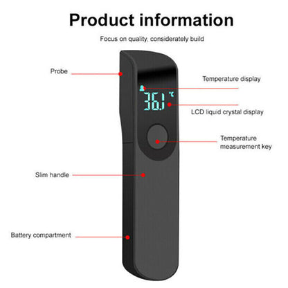 Digital Infrared Thermometer Baby Forehead Temperature Gun Non Contact Fever LCD