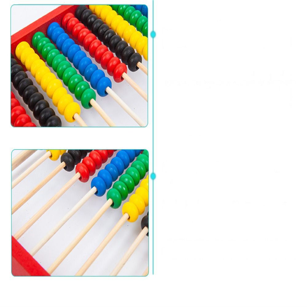 Educational Wooden Abacus Calculation Bead Counting Intelligence Development