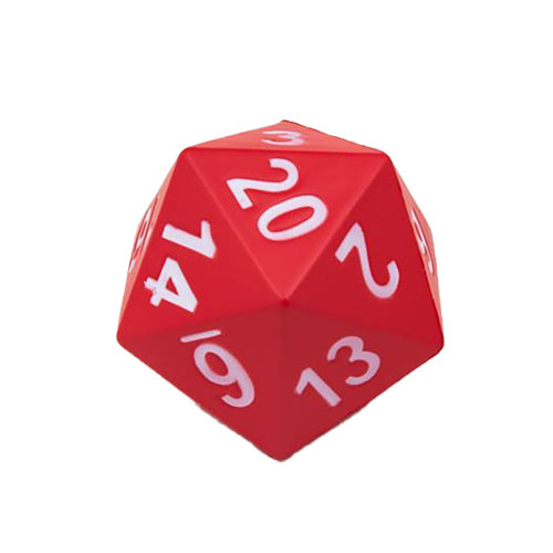 Jumbo D20 Foam Dice - Red