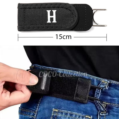 1/2 Tactical Metal Hook Elastic Belt Unisex Buckle-Less Invisible Waist Belt OZ