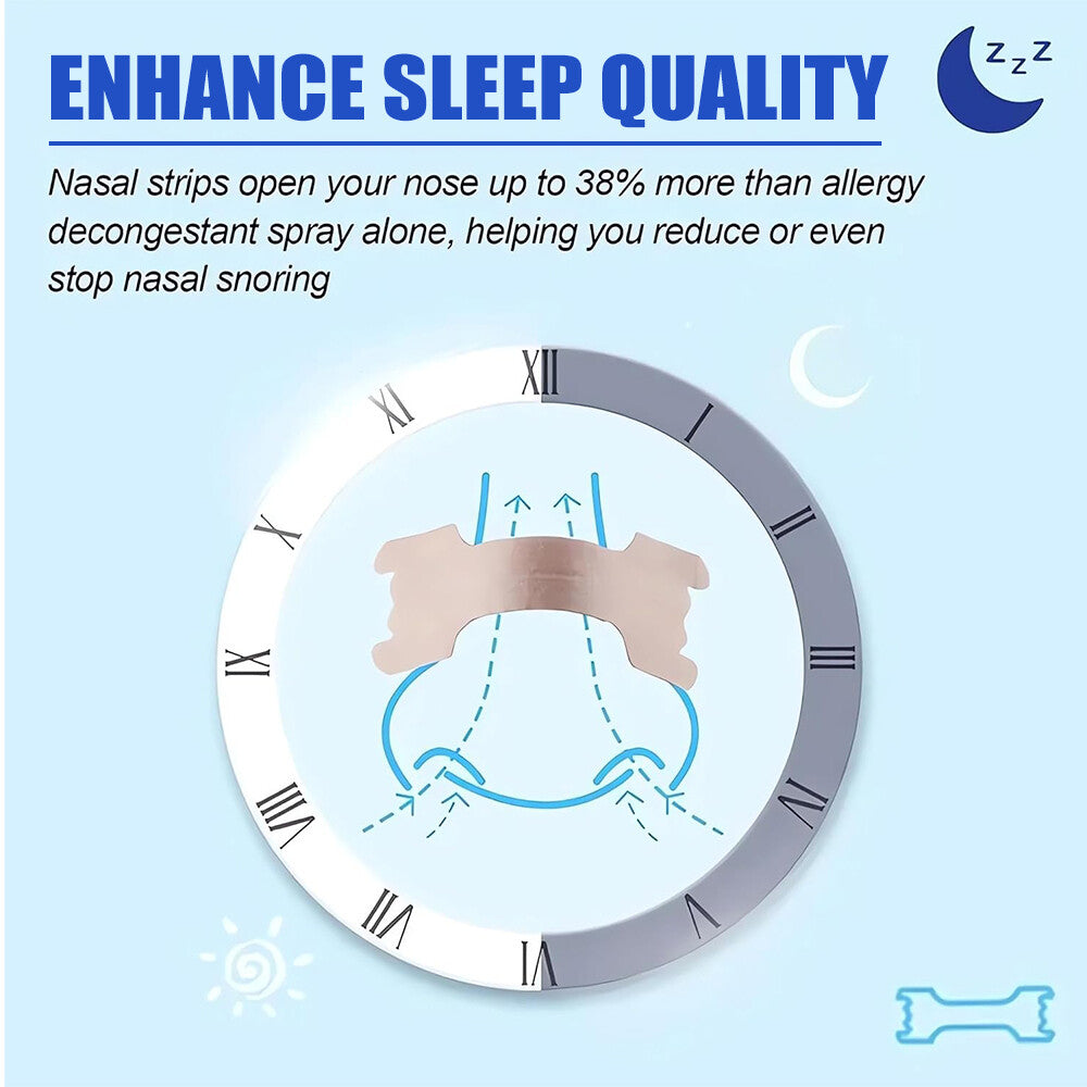 200 Pack Nasal Strips Help Breathe Better Stop Snoring Sleep Right Snore Less AU