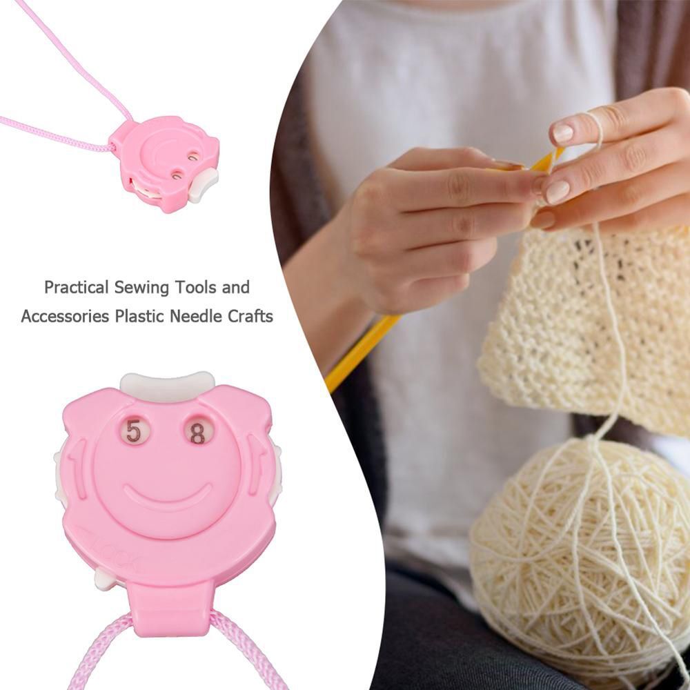 Crochet Crochet Knit Yarn Stitch Knitting Row Counter Plastic Needle
