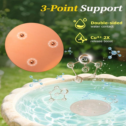 99.99% Pure Copper Mellbree Bird Bath Copper Disk Outdoor Birdbaths