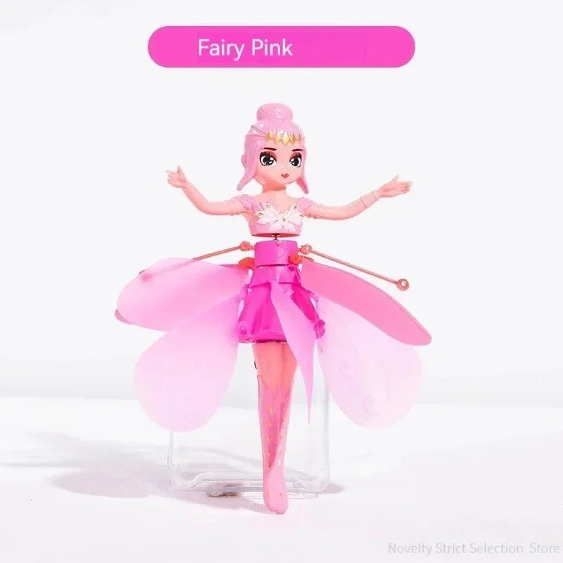 Flying Fairy Princess Dolls Magic Wing Infrared Induction Control Kids Toy Gifts