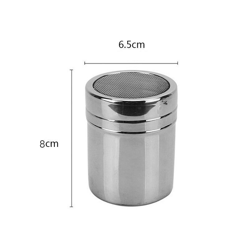 Stainless Steel Icing Sugar Cocoa Coffee Shaker Flour Duster Chocolate Powder AU