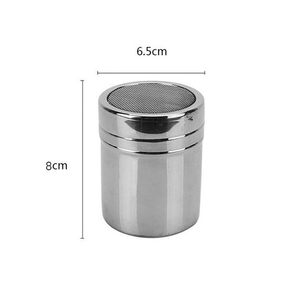 Stainless Steel Icing Sugar Cocoa Coffee Shaker Flour Duster Chocolate Powder AU