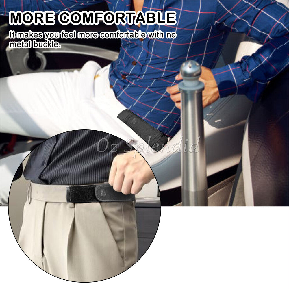 BeltBro Titan No Buckle Elastic Belt For Men-Fits 1.5 Inch Belt Loops Comfort AU