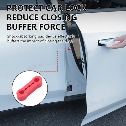 4PCS Car Door Lock Damper Buffer Pads Silicone Shock Absorber Anti Noise UK