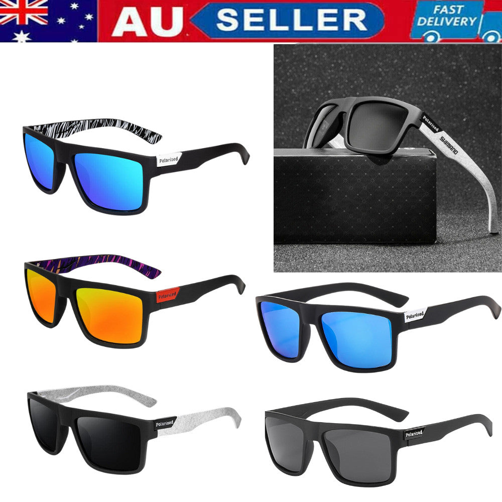 Men Sunglasses UV400 Polarized Glasses Fishing Sports Driving WrapAround Eyewear