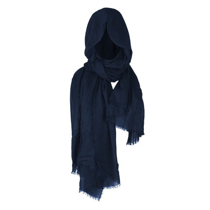 Mens Shawl with Hood Medieval Pirate Retro Hood Black/Brown Vintage Pirate Scarf