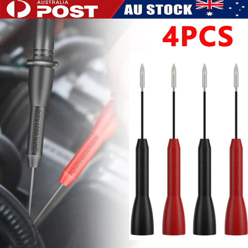 4X Multimeter Test Probes Meter Lead Probe Extension Back Sharp Needle Micro Pin