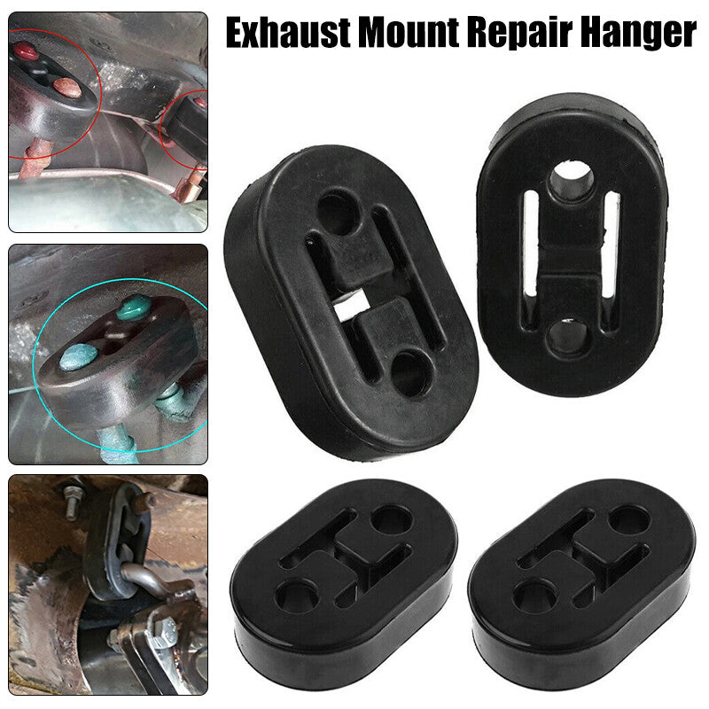 4x Universal Exhaust Mount Repair Hanger Bracket Heavy Duty Rubber Replacement
