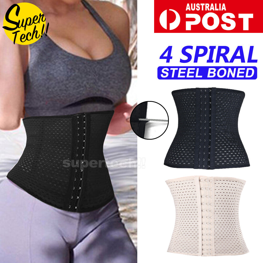 Women Corset Waist Trainer Tummy Girdle Belt Body Shaper Training Corset Trimmer