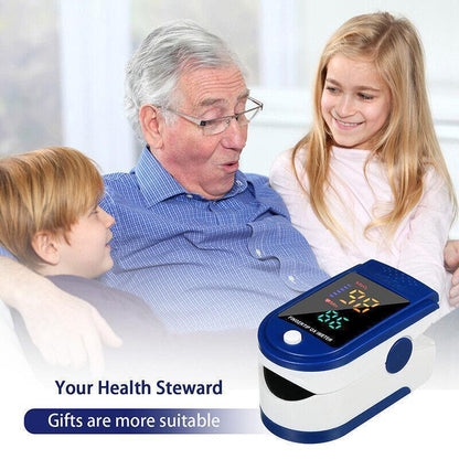 Professional Finger Pulse Oximeter Blood Oxygen Saturation Monitor Heart Rate AU