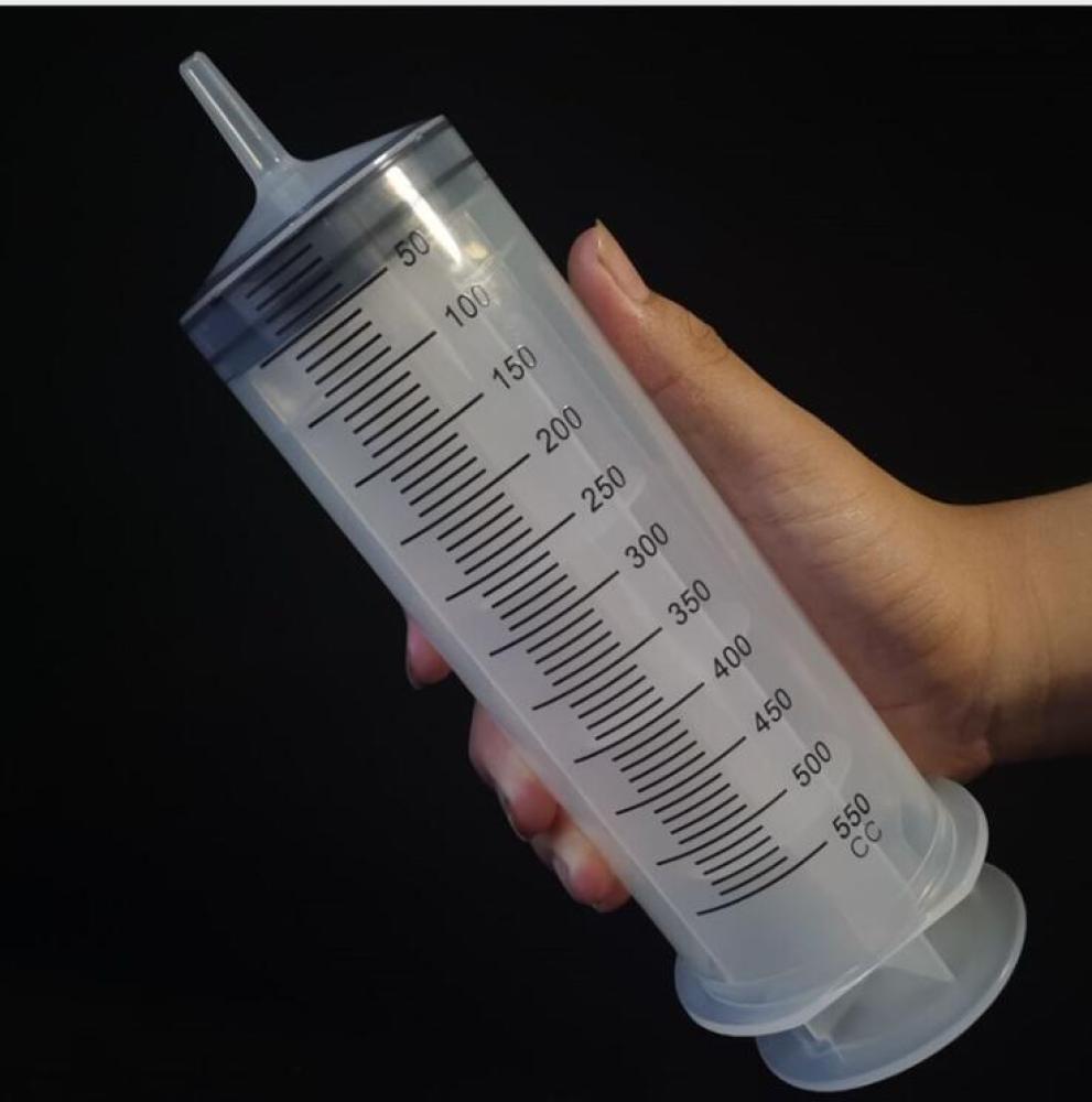 150ml-550ml Syringe Large Capacity Syringes Reusable Pump Measuring with Tube AU