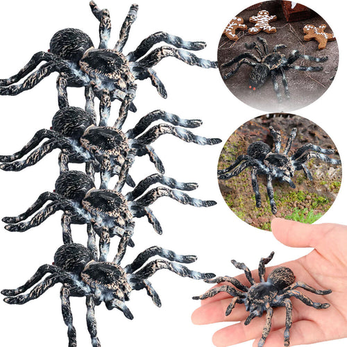 3/5PC Prank Spider Realistic Plastic Fake Insect Gag Joke Toy Halloween Props AU