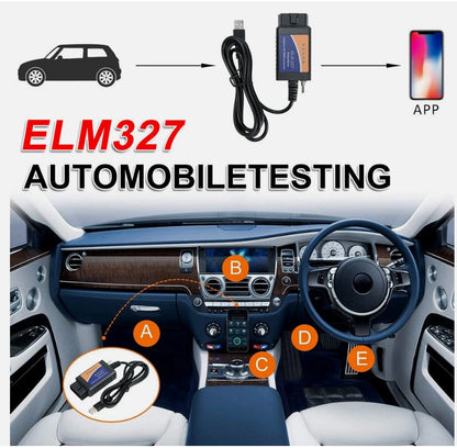 For Ford Forscan ELM327 Modified OBD2 Scanner V1.5 MS-CAN HS-CAN Code Reader