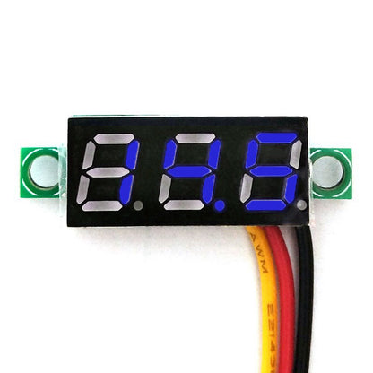 5x Mini DC 0-30V LED 3-Digital Display Voltage Voltmeter Panel Calibratable SL
