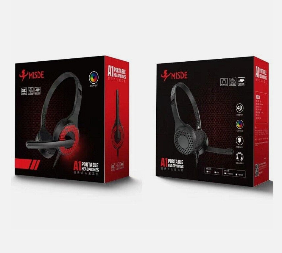 PC Gaming headset (NS52) A1 Computer headphones Compatible with Game XBOX one 3.5mm with mic