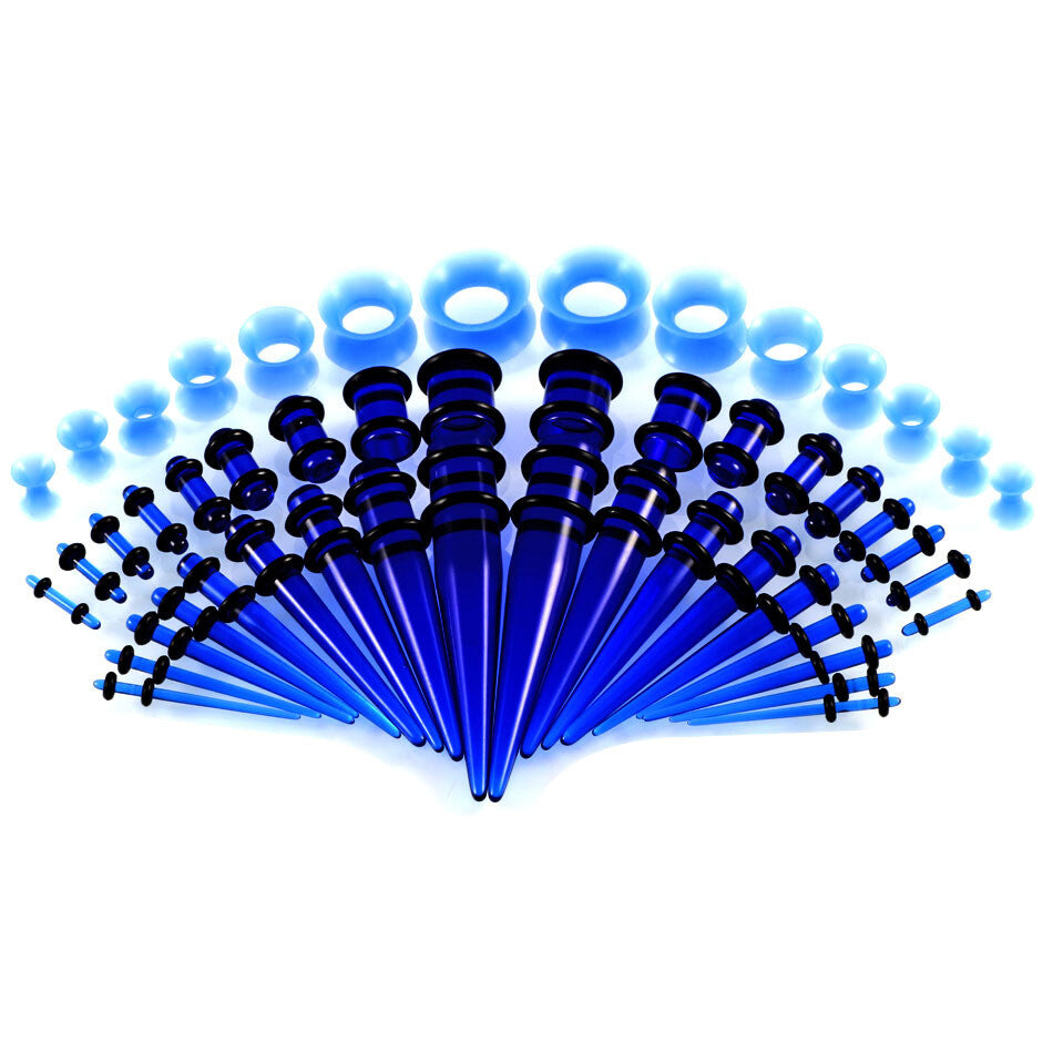 36/50pcs Ear Stretching Kit Plug Set Stretch Ear Taper Stretcher Expander Tapers